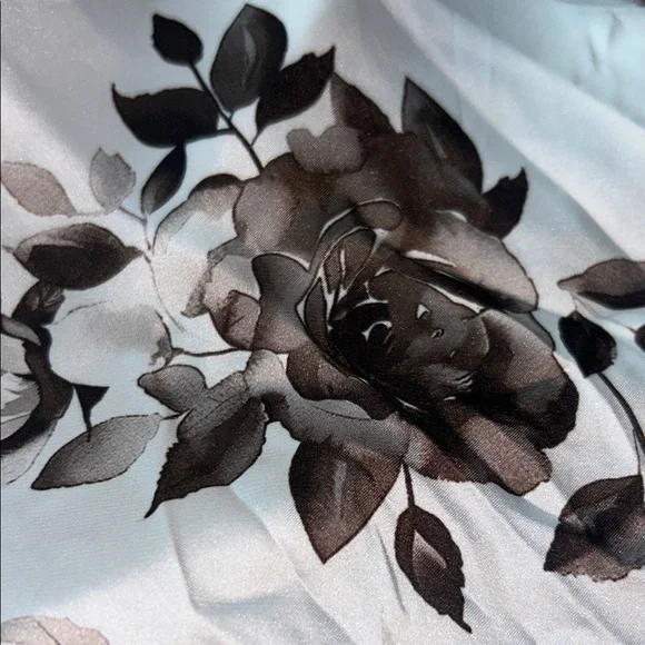 Scarf-- white brown cowboy boots roses square neck purse hair accessory - Picture 7 of 9